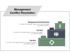 Management conflict resolution ppt powerpoint presentation diagram images cpb