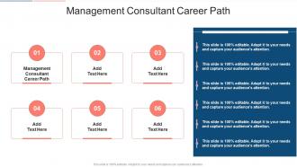 Management Consultant Career Path In Powerpoint And Google Slides Cpb