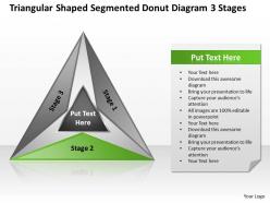 Management consultants donut diagram 3 stages powerpoint templates ppt backgrounds for slides 3 stages 0530