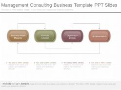 Management consulting business template ppt slides