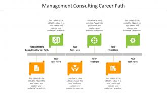 Management consulting career path ppt powerpoint presentation professional slide download cpb