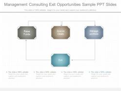 Management Consulting Exit Opportunities Sample Ppt Slides