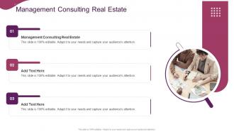 Management Consulting Real Estate In Powerpoint And Google Slides Cpb