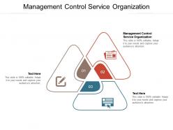 Management control service organization ppt powerpoint presentation show deck cpb
