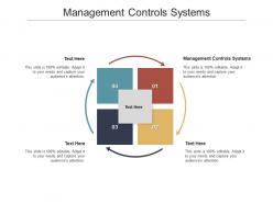 Management controls systems ppt powerpoint presentation slides smartart cpb