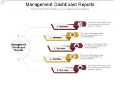 Management dashboard reports ppt powerpoint presentation file visuals cpb