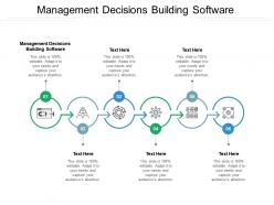 Management decisions building software ppt powerpoint presentation pictures aids cpb