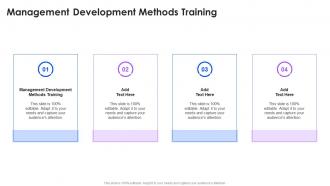 Management Development Methods Training In Powerpoint And Google Slides Cpb