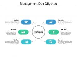 Management due diligence ppt powerpoint presentation outline rules cpb