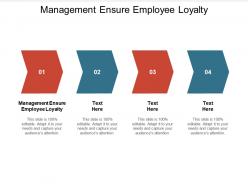 Management ensure employee loyalty ppt powerpoint presentation infographic template templates cpb