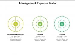 Management expense ratio ppt powerpoint presentation pictures outfit cpb