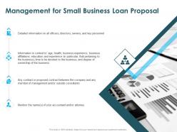 Management for small business loan proposal ppt powerpoint presentation rules