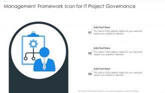 Management Framework Icon For IT Project Governance