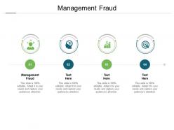 Management fraud ppt powerpoint presentation show graphics pictures cpb