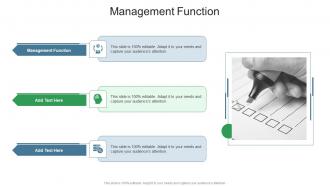Management Function In Powerpoint And Google Slides Cpb
