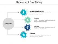 Management goal setting ppt powerpoint presentation model gallery cpb