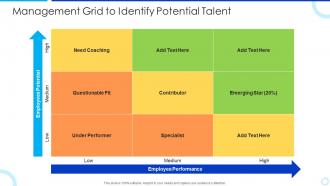 Management grid to identify potential talent