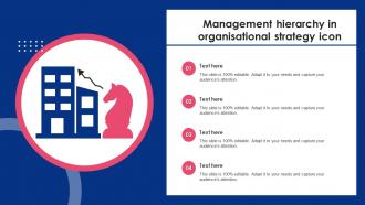 Management Hierarchy In Organisational Strategy Icon