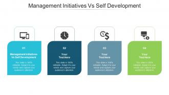 Management initiatives vs self development ppt powerpoint presentation inspiration cpb