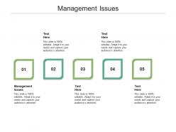 Management issues ppt powerpoint presentation diagram templates cpb