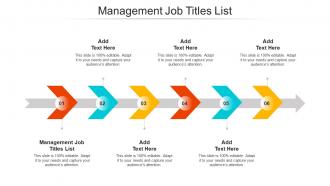 Management Job Titles List Ppt Powerpoint Presentation Icon Clipart Cpb