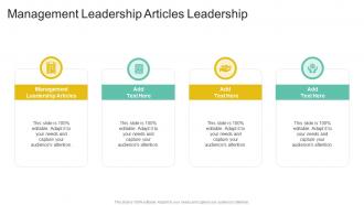 Management Leadership Articles Leadership In Powerpoint And Google Slides Cpb