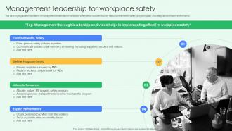 Management Leadership For Workplace Safety Best Practices For Workplace Security