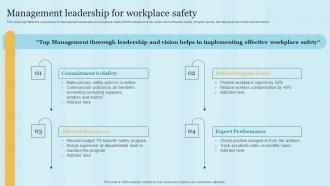 Management Leadership For Workplace Safety Maintaining Health And Safety