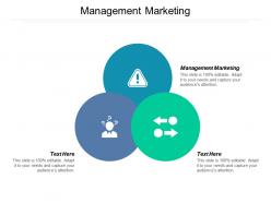 Management marketing ppt powerpoint presentation icon brochure cpb