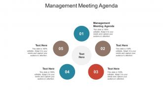 Management meeting agenda ppt powerpoint presentation ideas structure cpb