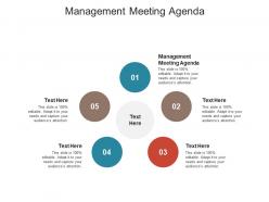 Management meeting agenda ppt powerpoint presentation summary guidelines cpb