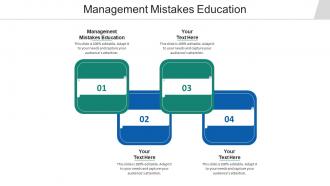 Management mistakes education ppt powerpoint presentation portfolio background image cpb