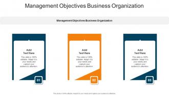 Management Objectives Business Organization In Powerpoint And Google Slides Cpb