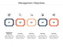 Management objectives ppt powerpoint presentation ideas sample cpb