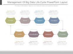 Management of big data life cycle powerpoint layout