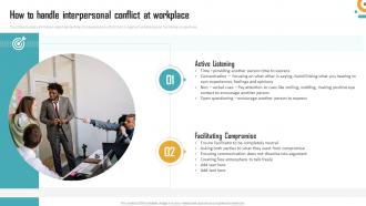 Management Of Organizational Behavior How To Handle Interpersonal Conflict At Workplace
