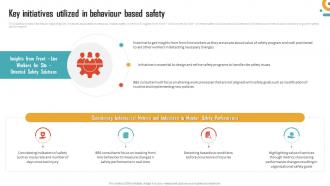 Management Of Organizational Behavior Key Initiatives Utilized In Behaviour Based Safety