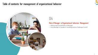 Management Of Organizational Behavior Powerpoint Presentation Slides Good Colorful