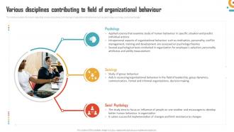 Management Of Organizational Behavior Various Disciplines Contributing To Field Of Organizational