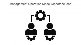 Management Operation Model Monotone Icon In Powerpoint Pptx Png And Editable Eps Format