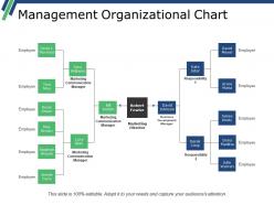 Management organizational chart powerpoint slide backgrounds