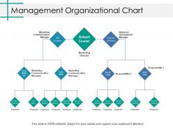 Management organizational chart ppt professional background image