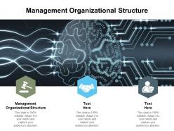 Management organizational structure ppt powerpoint presentation infographics cpb