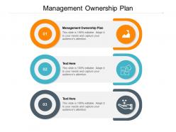 Management ownership plan ppt powerpoint presentation slides elements cpb