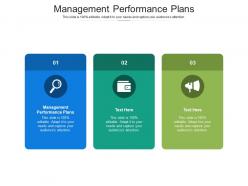 Management performance plans ppt powerpoint presentation model example topics cpb