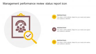 Management Performance Review Status Report Icon
