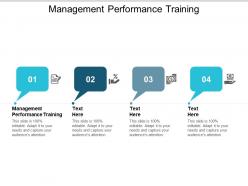 Management performance training ppt powerpoint presentation styles outfit cpb