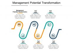 Management potential transformation ppt powerpoint presentation slides icon cpb