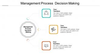 Management process decision making ppt powerpoint presentation ideas example cpb