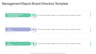 Management Report Board Directors Template In Powerpoint And Google Slides Cpb